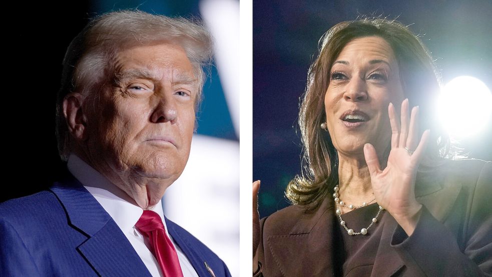 Der Republikaner Donald Trump und die Demokratin Kamala Harris liefern sich einen harten Wahlkampf. Foto: dpa/AP/Alex Brandon, dpa/AP/Susan Walsh