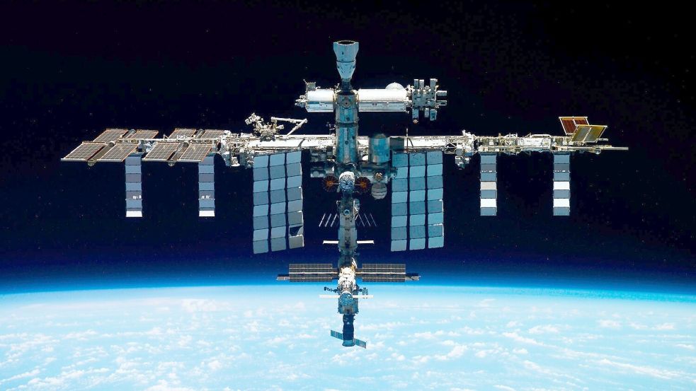 An der ISS gibt es mehrere Andockstationen. (Archivbild) Foto: -/Roscosmos State Space Corporation via AP/dpa