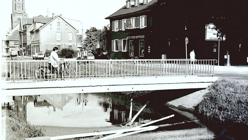 So sah das Untenende in Westrhauderfehn im Jahr 1981 aus. Das Foto wurde anlässlich der Berichterstattung über Verwüstungen aufgenommen.