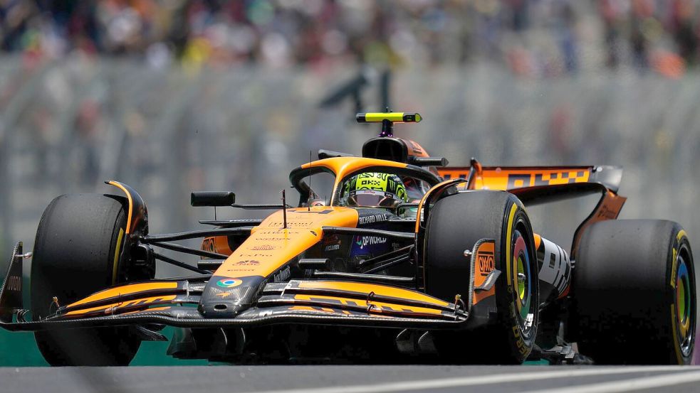 Lando Norris fährt auf Startplatz zwei. Foto: Andre Penner/AP