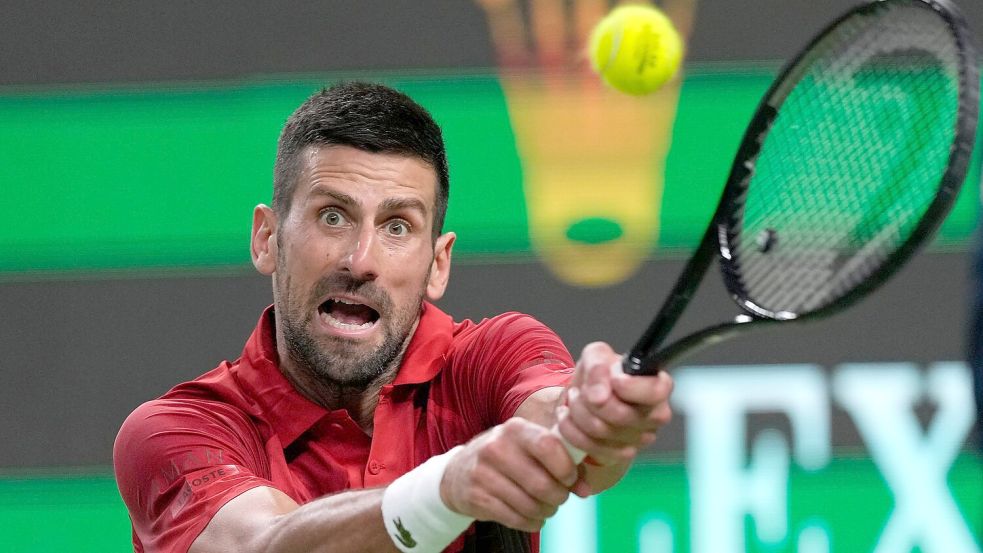 Novak Djokovic ist bei den ATP Finals wegen einer Verletzung nicht dabei. Foto: Andy Wong/AP/dpa