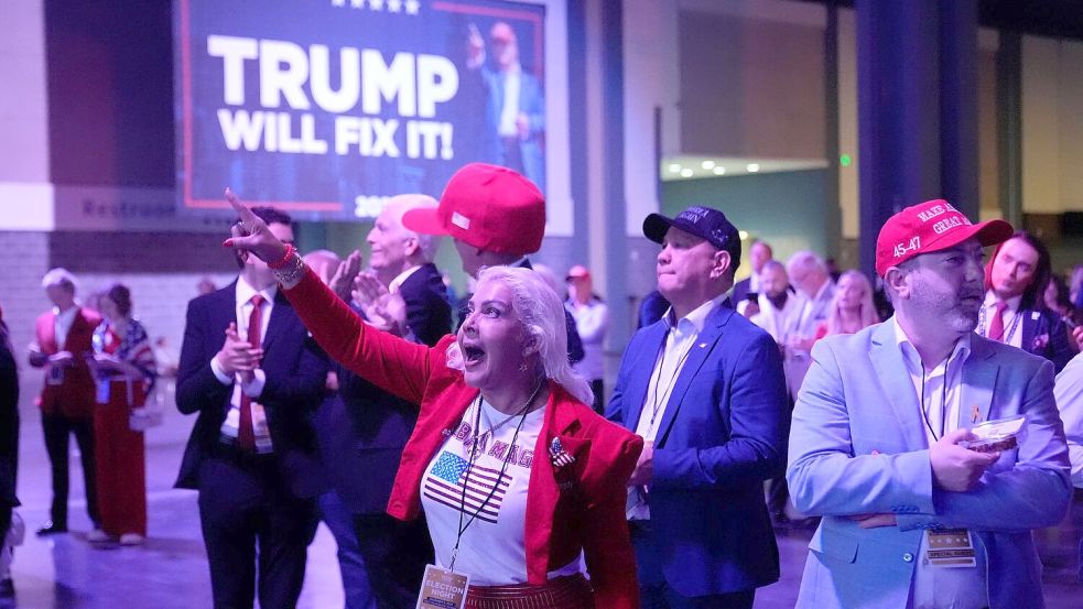 North Carolina und Georgia bringen Trump auf die Gewinnerstraße. Foto: Alex Brandon/AP/dpa