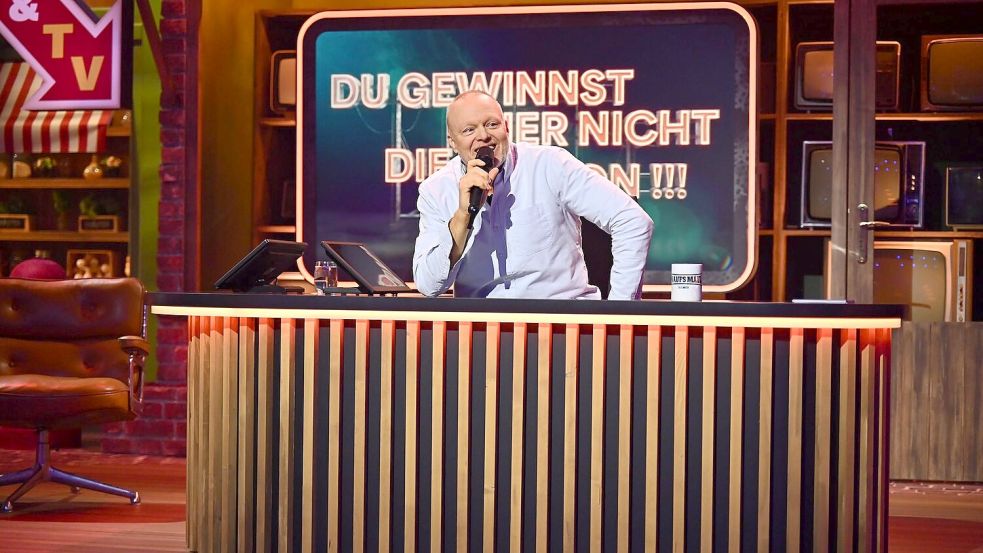 Stefan Raab will Thomas Gottschalk in seiner Show begrüßen. (Archivbild) Foto: Julia Feldhagen/Raab Entertainment/RTL/dpa