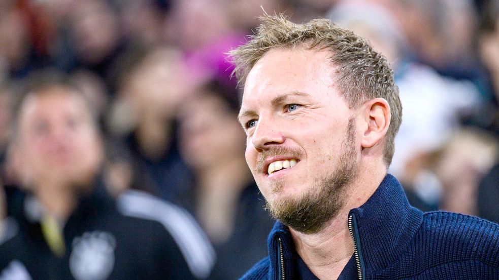 Julian Nagelsmann geht optimistisch in die letzten Länderspiele des Jahres. Foto: Tom Weller/dpa