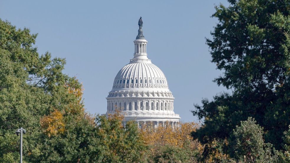 Blick auf das Kapitol in der US-Hauptstadt Washington. Foto: Soeren Stache/dpa