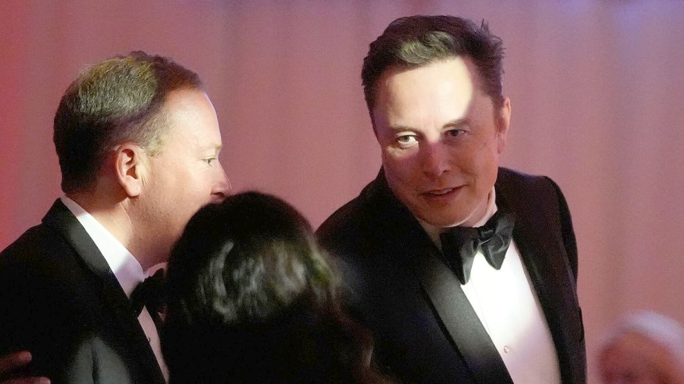 Auch Tech-Milliardär Elon Musk, für den Trump eine externe Berater-Rolle vorgesehen hat, war dabei. Foto: Alex Brandon/AP