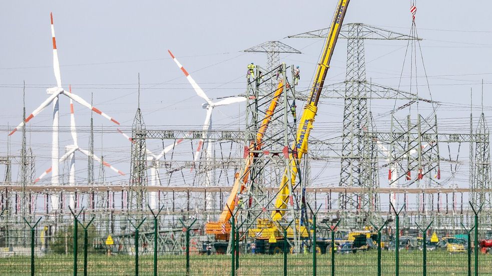 Der Ausbau der Stromnetze sorgt für Belastungen. (Archivbild) Foto: Jan Woitas/dpa