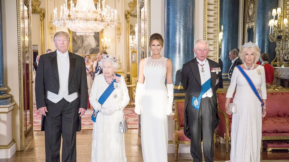 Von der Queen und dem royalen Prunk zeigte sich Trump beeindruckt. (Archivbild) Foto: Jeff Gilbert/Daily Telegraph/PA Wire/dpa