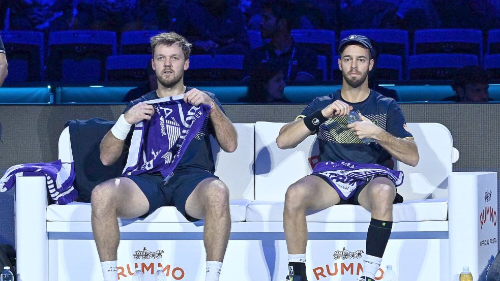 Kevin Krawietz (l) und Tim Pütz (r) stehen im Endspiel des Tennis-Saisonfinals. Foto: Domenico Cippitelli/Ipa Sport/LiveMedia/IPA via ZUMA Press/dpa