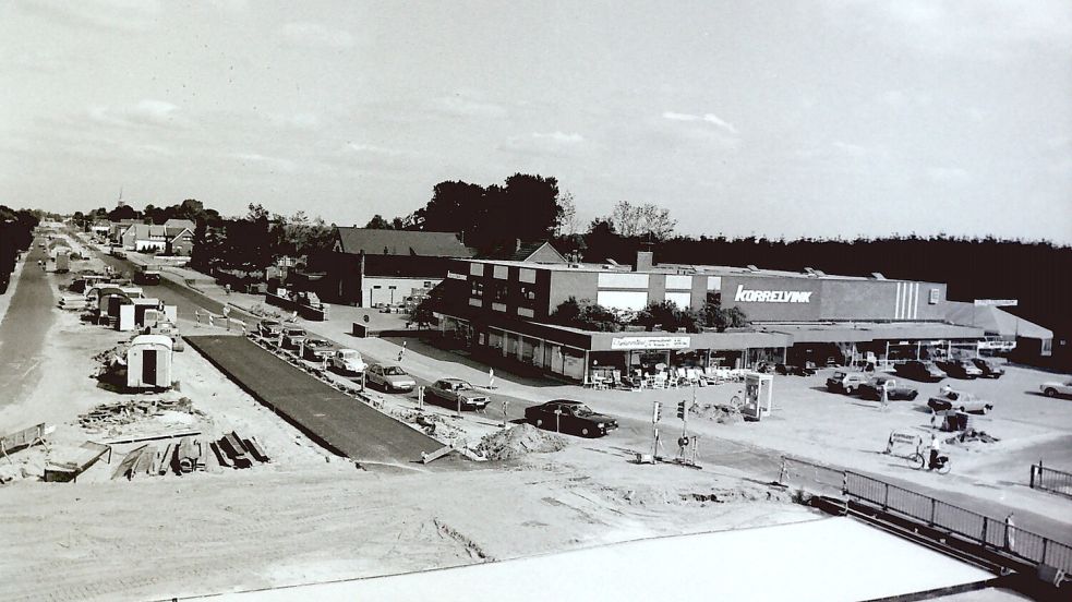 Im Sommer 1984 wurde die Hauptstraße ausgebaut.