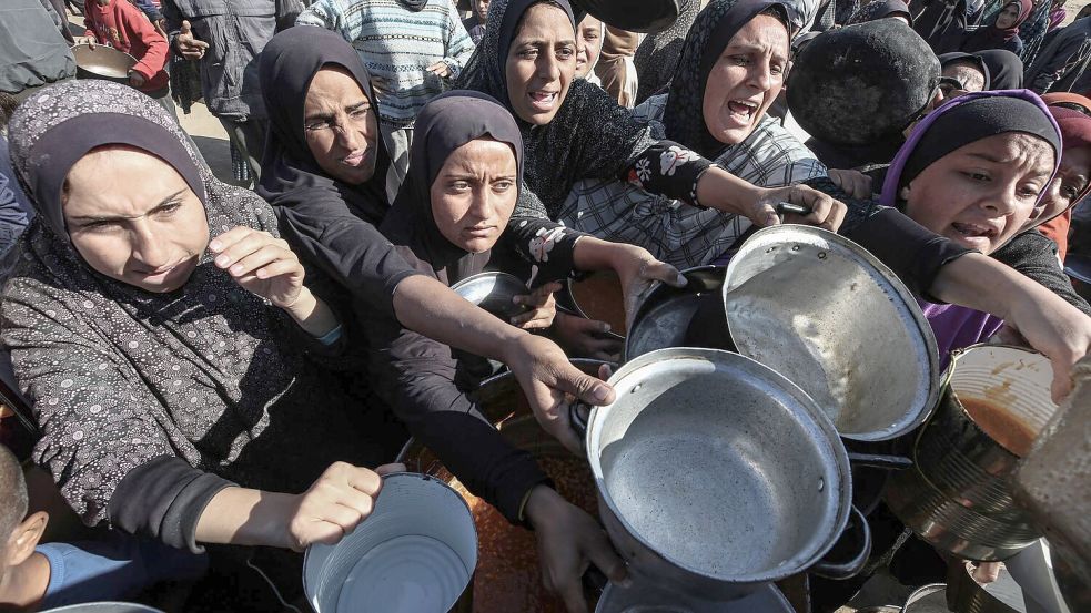 Hilfsorganisationen waren vor einer unmittelbar bevorstehenden Hungersnot vor allem im Norden des Gazastreifens. Foto: Omar Ashtawy Apaimages/APA Images via ZUMA Press Wire/dpa