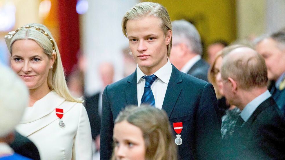 Zum dritten Mal festgenommen: Mette-Marits Sohn Marius Borg Høiby - hier ein Foto aus dem Jahr 2015. Foto: Vegard Wivestad Grott/NTB SCANPIX/EPA/dpa