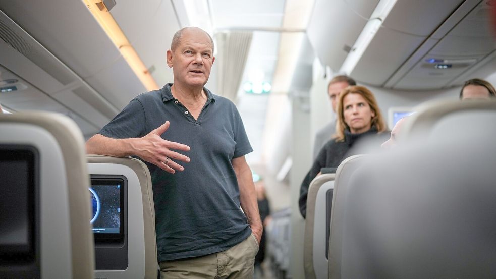 Kanzler Scholz ist nach dem G20-Gipfel in Rio zurück in Berlin. Wie wird nun die K-Frage der SPD beantwortet? Foto: Kay Nietfeld/dpa