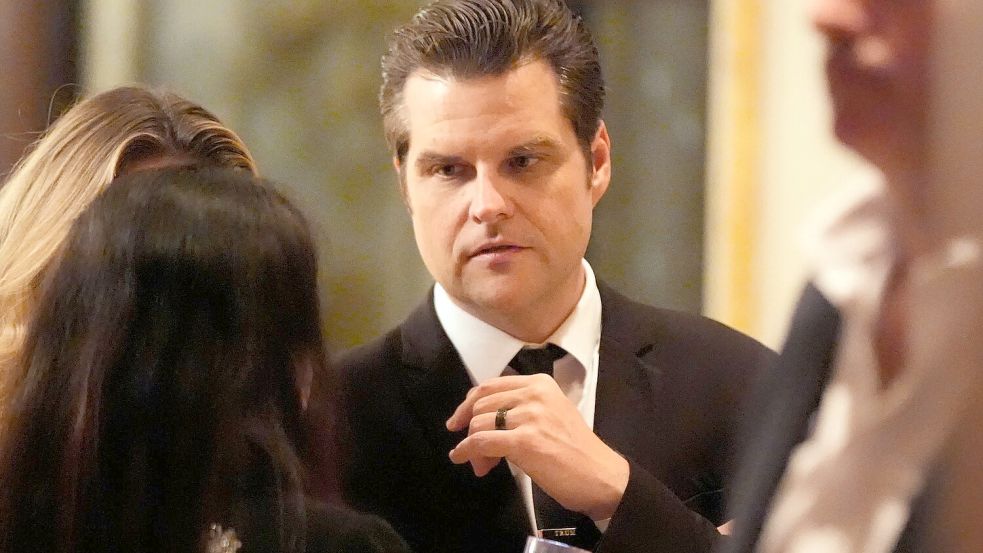 Trump will ihn zum US-Justizminister machen: Matt Gaetz Foto: Alex Brandon/AP/dpa