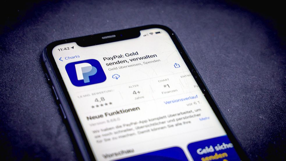 Störung bei Paypal: Probleme treten beispielsweise beim Einloggen in die App auf. Foto: IMAGO/Rüdiger Wölk