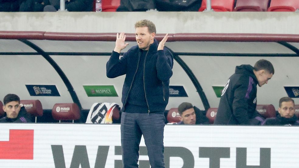 Bundestrainer Julian Nagelsmann reist zur Auslosung für die Nations League. Foto: Christian Charisius/dpa