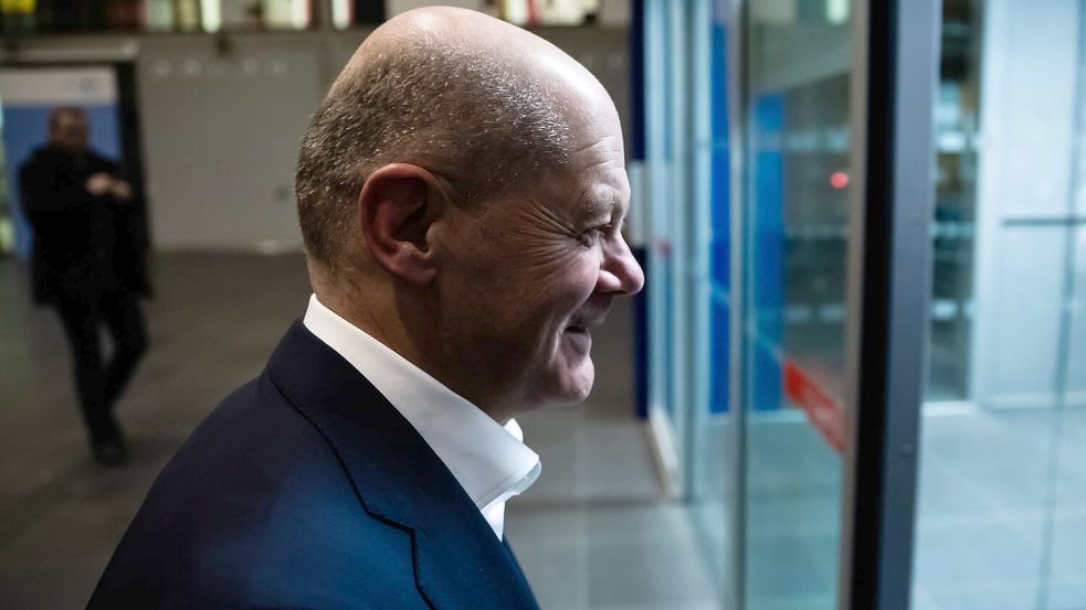 Zum zweiten Mal will Olaf Scholz als Kanzlerkandidat der SPD antreten. Foto: Christoph Soeder/dpa