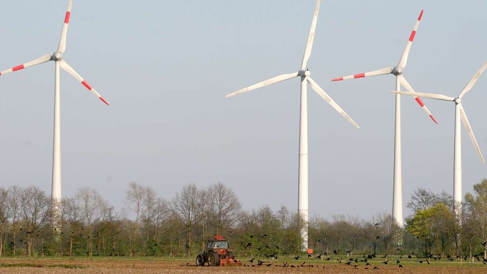 Im Windpark Saterland im Ostermoor sollen künftig Anlagen mit einer Gesamthöhe von 140 Metern entstehen können. Foto: Passmann