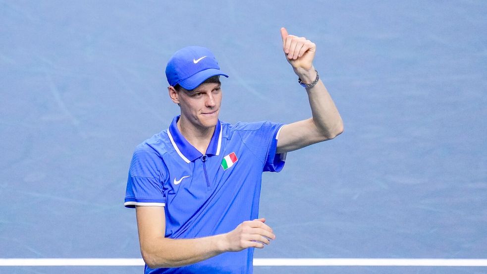 Steht mit Italien im Davis-Cup-Finale: Jannik Sinner. Foto: Manu Fernandez/AP