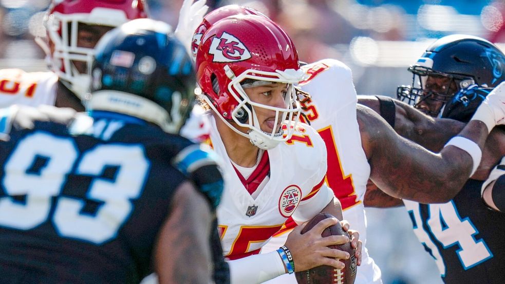 Patrick Mahomes und die Chiefs haben acht ihrer elf Spiele nur äußerst knapp gewonnen. Foto: Rusty Jones/FR171869 AP/AP