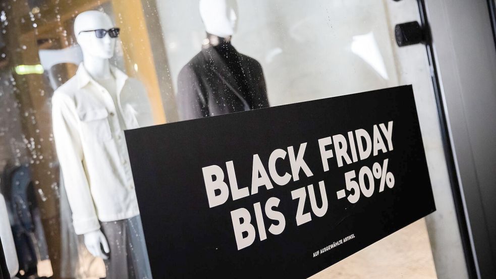 Alljährlich findet am letzten Wochenende im November der „Black Friday“ statt. Foto: Christoph Soeder/DPA