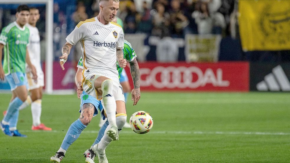 Marco Reus steht mit LA Galaxy im Finale um den MLS Cup. Foto: Maximilian Haupt/dpa