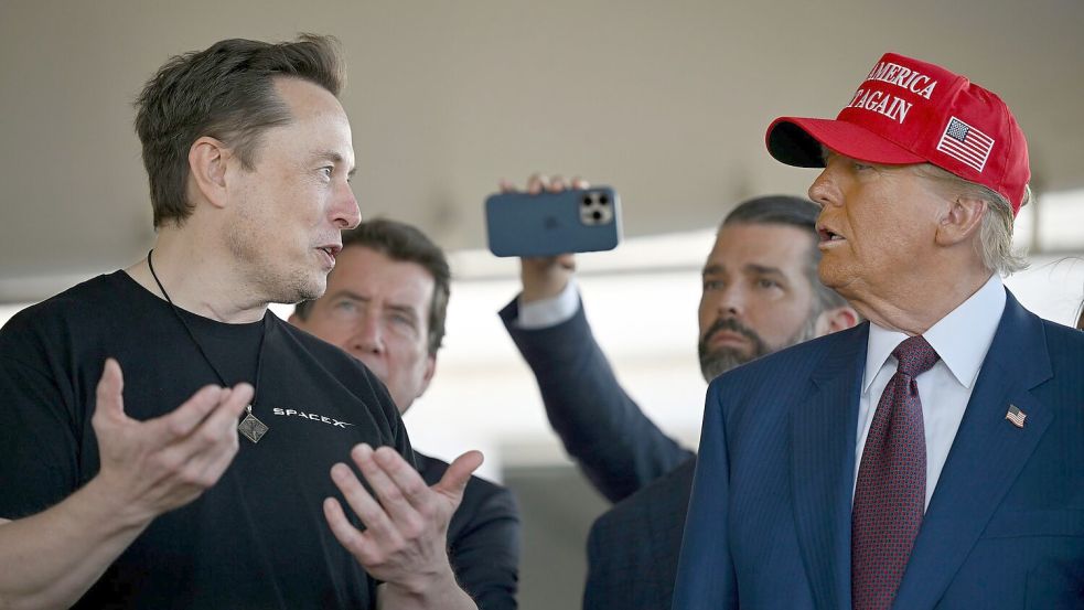 Elon Musk wird Donald Trump beraten Foto: Brandon Bell/Getty Images North America Pool via AP/dpa