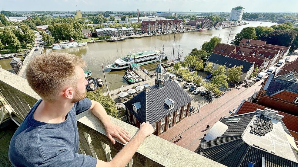 Ein Blick auf Leer von oben. Foto: Ortgies/Archiv