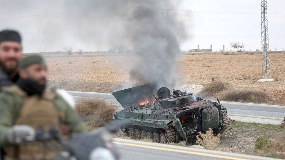 Rebellen setzen ihren Vormarsch in Syrien fort. Foto: Ghaith Alsayed/AP/dpa