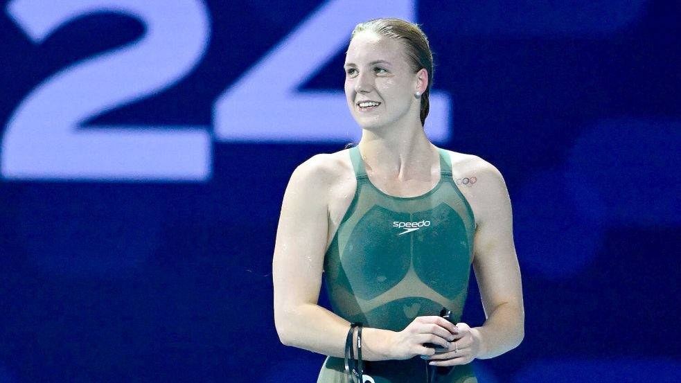 Isabel Gose ist Kurzbahn-Weltmeisterin über 1.500 Meter Freistil. Foto: Denes Erdos/AP/dpa