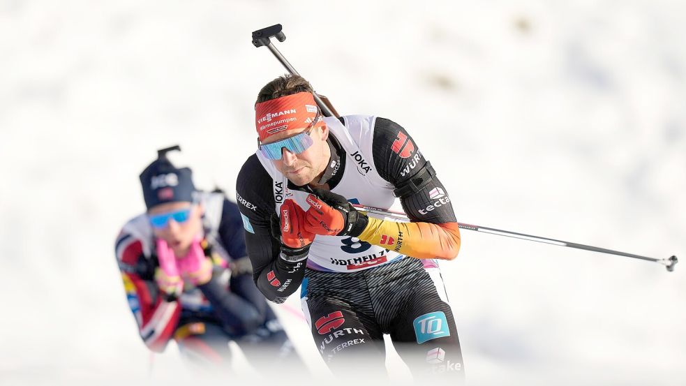 Philipp Nawrath war mit zwei achten Plätzen der beste deutsche Mann. Foto: Matthias Schrader/AP/dpa