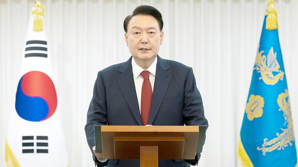 Präsident Yoon Suk Yeol hat einen persönlichen Befragungstermin der Strafverfolgungsbehörden platzen lassen. Foto: Uncredited/South Korean President Office via Yonhap/AP/dpa