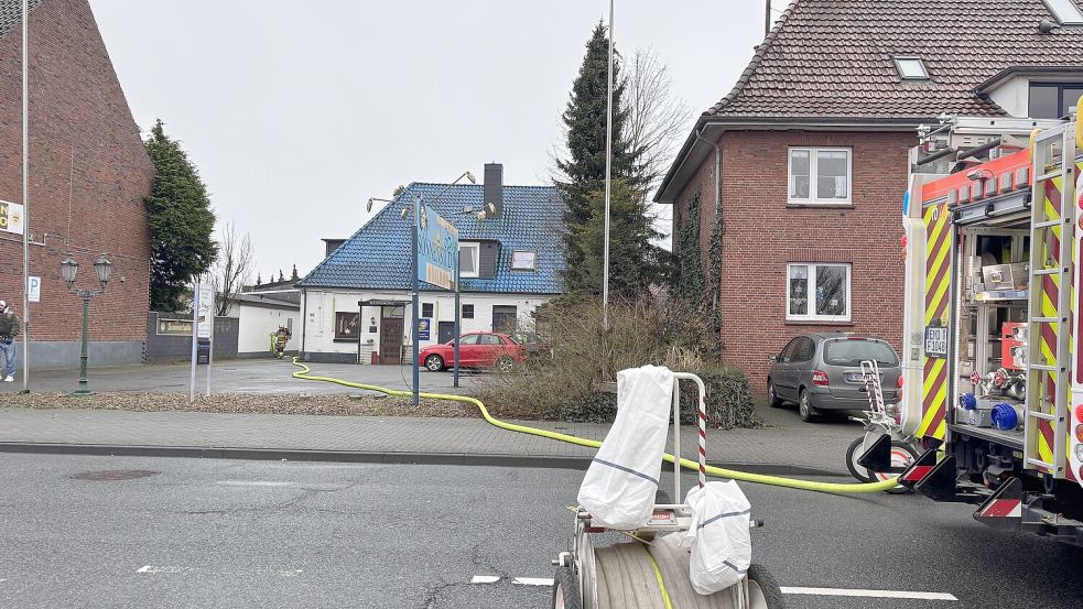 Im Badezimmer eines Hauses in der Hansastraße brach ein Feuer aus. Foto: Groenendaal