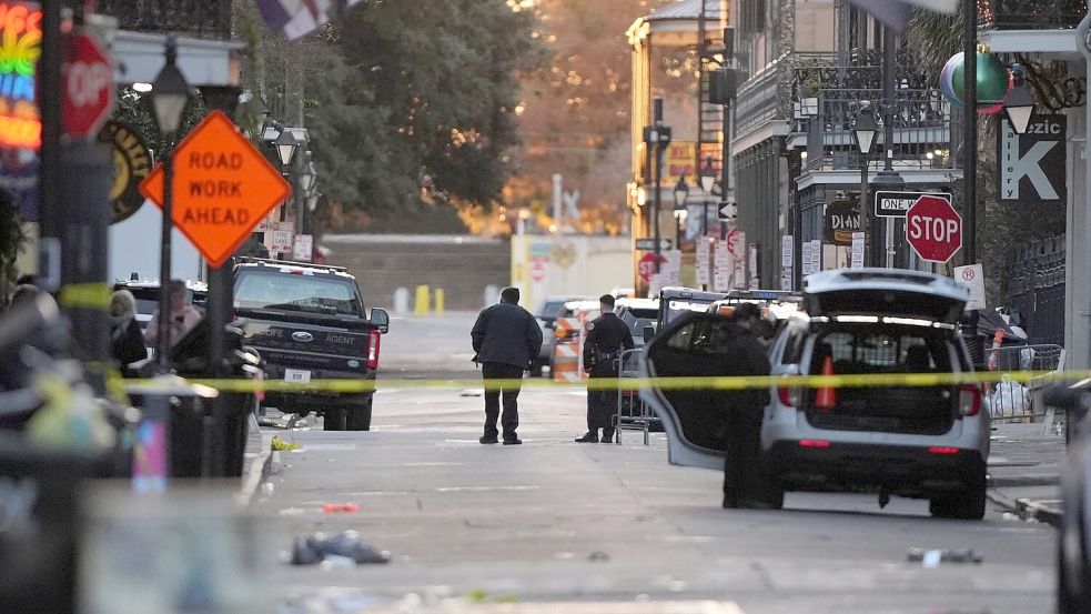 Ein Mann ist mit einem Auto ins French Quarter gerast und hat Dutzende Menschen erfasst. Foto: Gerald Herbert/AP/dpa