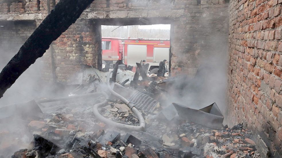 Alle Städte an der Front im Donbass in der Ostukraine sind schwer zerstört. Foto: -/ukrin/dpa