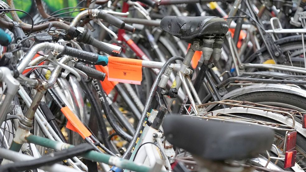 Fahrradleichen und Schrottautos blockieren wichtige Stellplätze und sind vielen Menschen ein Ärgernis. (Archivbild) Foto: Marcus Brandt/dpa