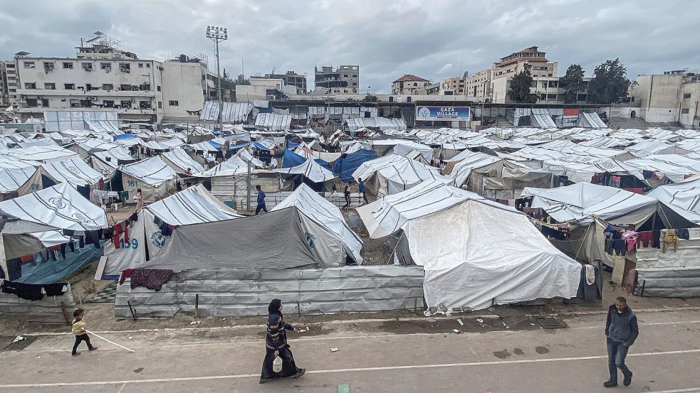 Nach UNRWA-Angaben sind bereits sieben Säuglinge an Unterkühlung gestorben. (Archivbild) Foto: Hadi Daoud Apaimages/APA Images via ZUMA Press Wire/dpa