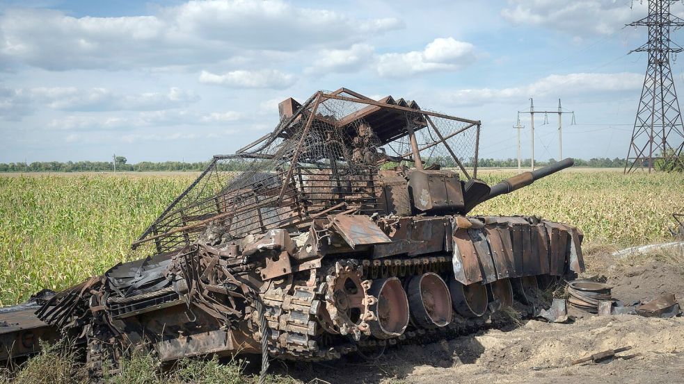 Ukraine hält an der Pufferzone Kursk fest. (Archivbild) Foto: Uncredited/AP/dpa