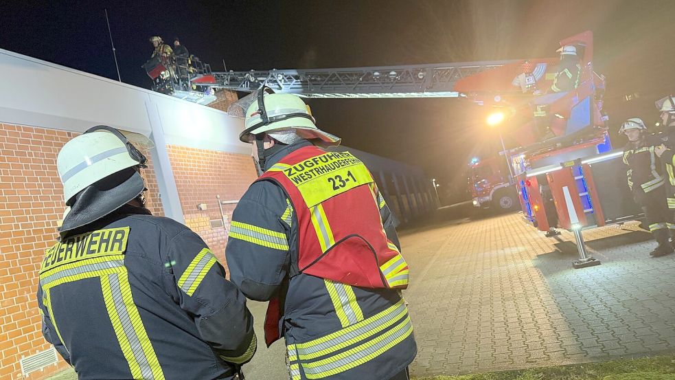 Am 6. Januar ist die Feuerwehr Westrhauderfehn zu einem Sturmeinsatz gerufen worden. Foto: Hellmers