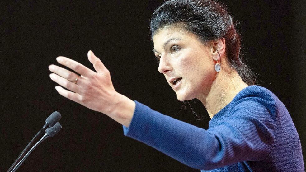 Parteigründerin Sahra Wagenknecht sieht ihre Partei von außen angefeindet. (Archibild) Foto: Hannes P. Albert/dpa