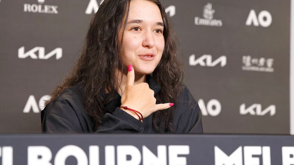 Eva Lys erklärte ihre ungewöhnliche Erfolgsstory bei den Australian Open. Foto: Frank Molter/dpa