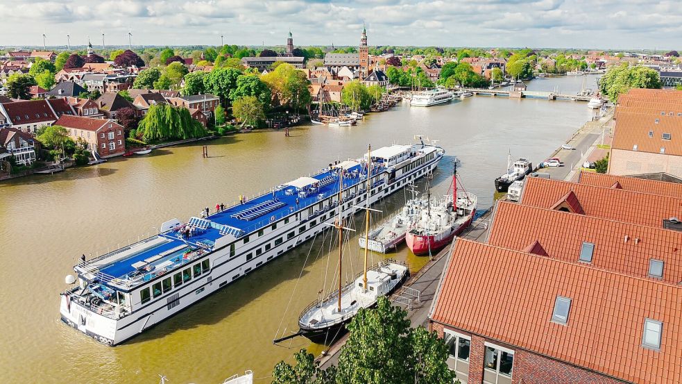 So viele Flusskreuzer wie noch nie steuerten 2024 Leer an. Foto: Lighthouse Travel