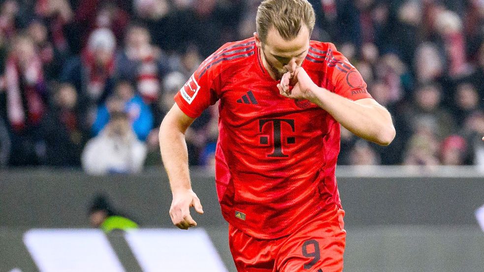 Harry Kane setzt seine Elfmeter-Serie fort. Foto: Tom Weller/dpa