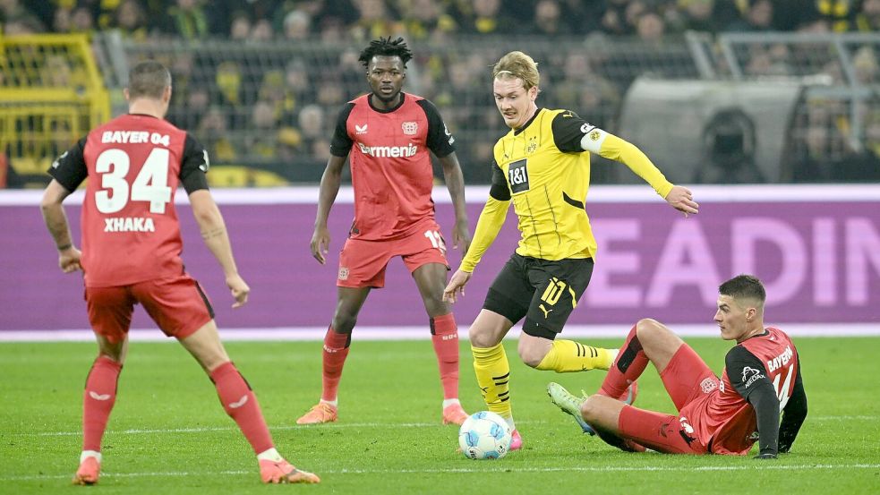 Julian Brandt soll beim BVB als Führungsspieler vorangehen. Foto: Bernd Thissen/dpa