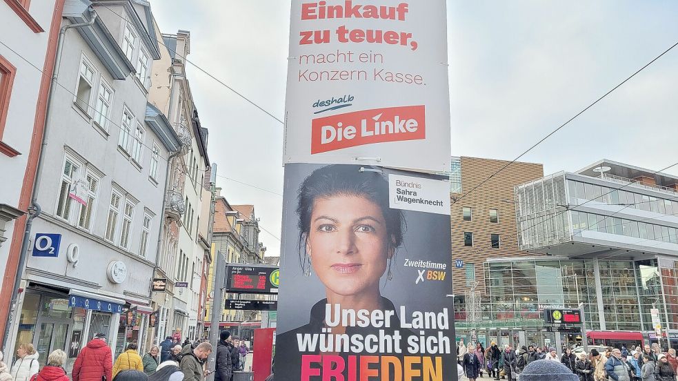 Erste Wahlforscher sehen die Linkspartei und ihre einstige Galionsfigur Sahra Wagenknecht in Umfragen schon wieder auf einer Höhe Foto: IMAGO/Matthias Gränzdörfer