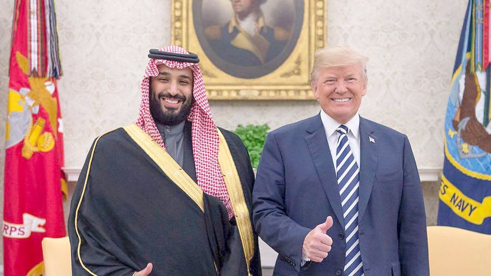 Trump kennt Salman schon aus seiner ersten Amtszeit als US-Präsident. (Archivbild) Foto: ---/SPA/dpa