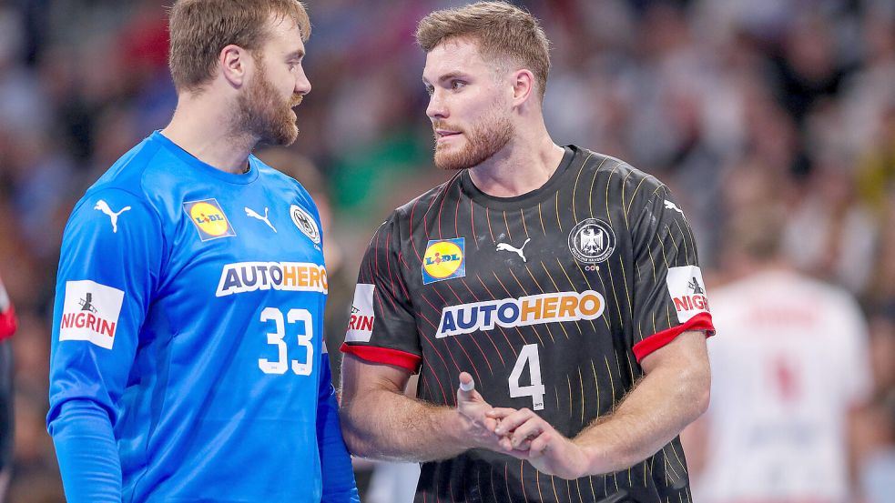 Die beiden Topverdiener im deutschen Team: Andreas Wolff (li.) und Johannes Golla. Foto: imago/Maximilian Koch