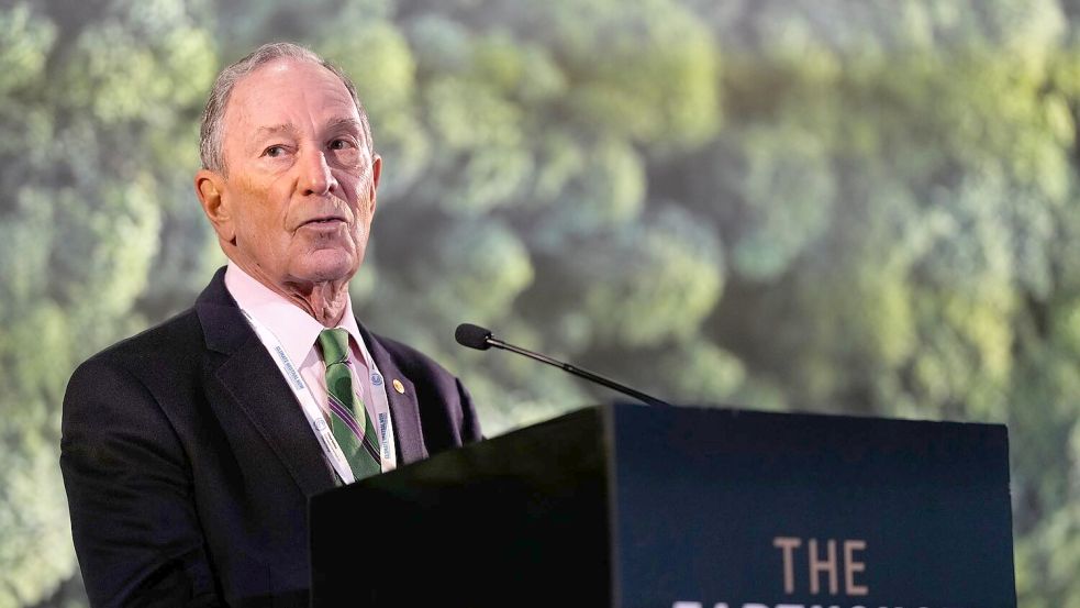 Der Milliardär Michael Bloomberg will mit seiner Stiftung für die Klimaverpflichtungen der USA aufkommen. (Archivbild) Foto: Alastair Grant/Pool AP/dpa