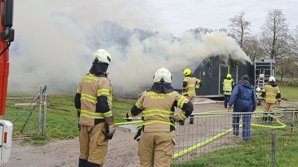 Die Feuerwehr wurde nach Barßel-Neuland gerufen. Foto: Feuerwehr Barßel