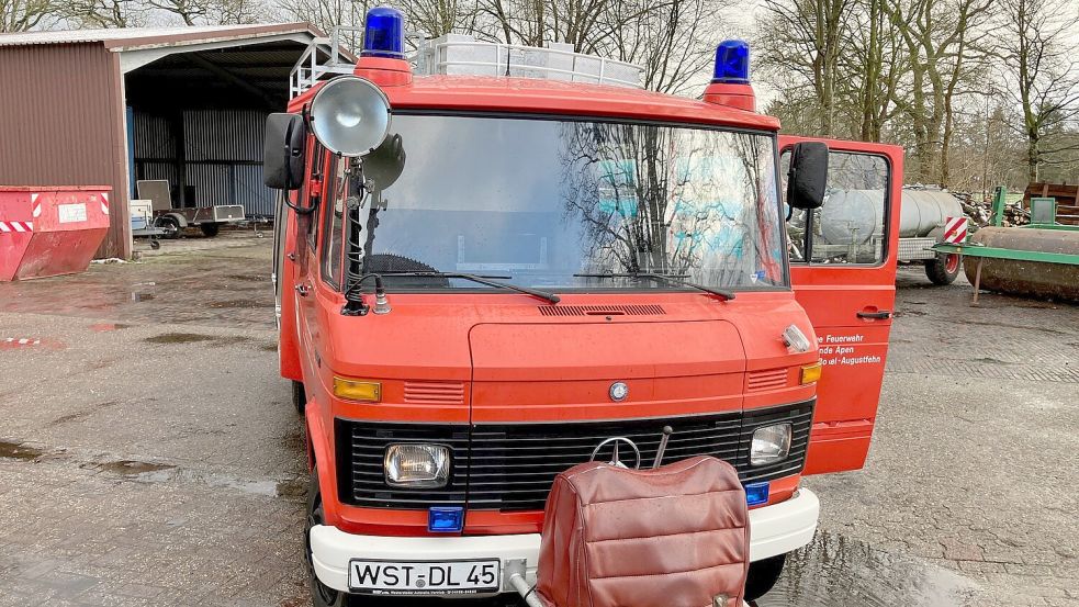 Dieser Feuerwehr-Oldtimer sucht einen neuen Besitzer. Foto: Gemeinde Apen